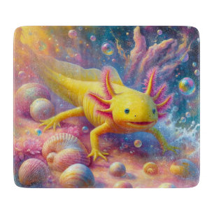 The Joyful Axolotl Cutting Board