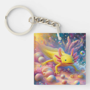 The Joyful Axolotl Key Ring