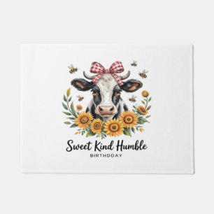 The Joyfull Strawberry Cow Cow love Classic T-Shi Doormat