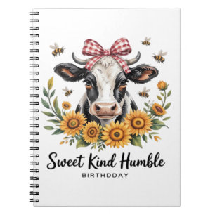The Joyfull Strawberry Cow  Cow love Classic T-Shi Notebook