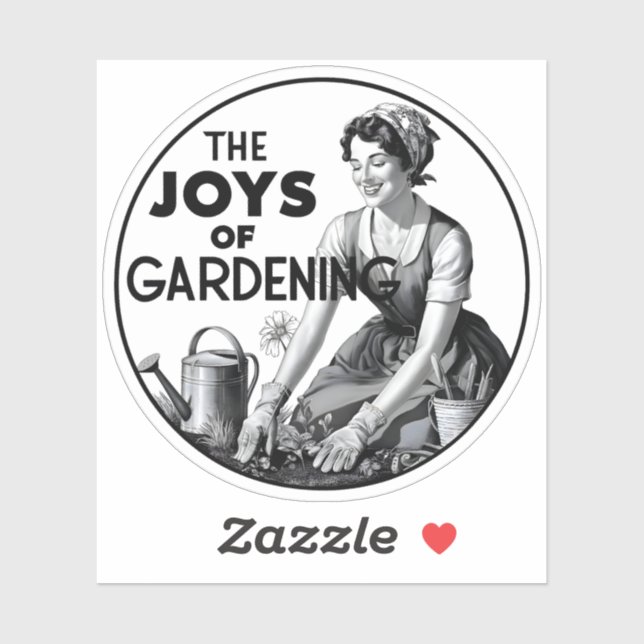 The Joys Of Gardening Sticker (Sheet)