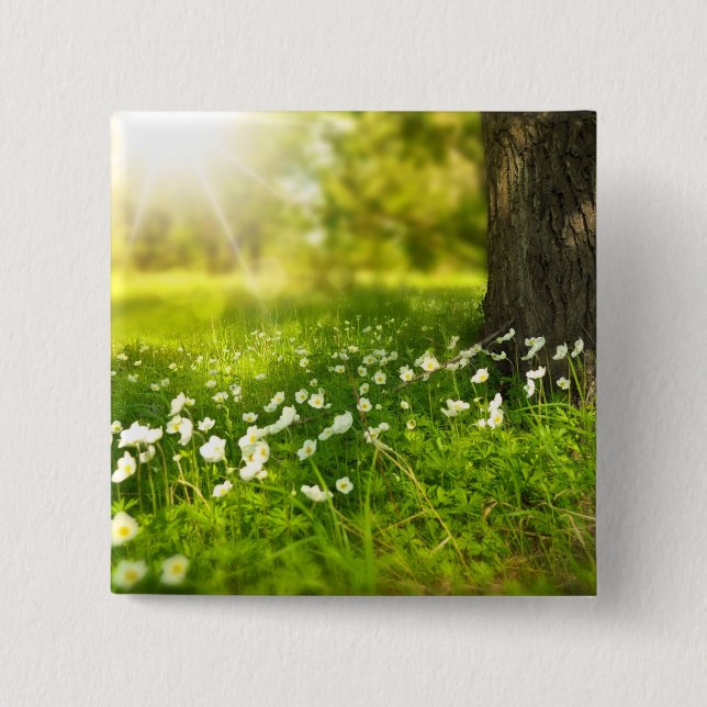 The Joys of Spring 15 Cm Square Badge (Front)