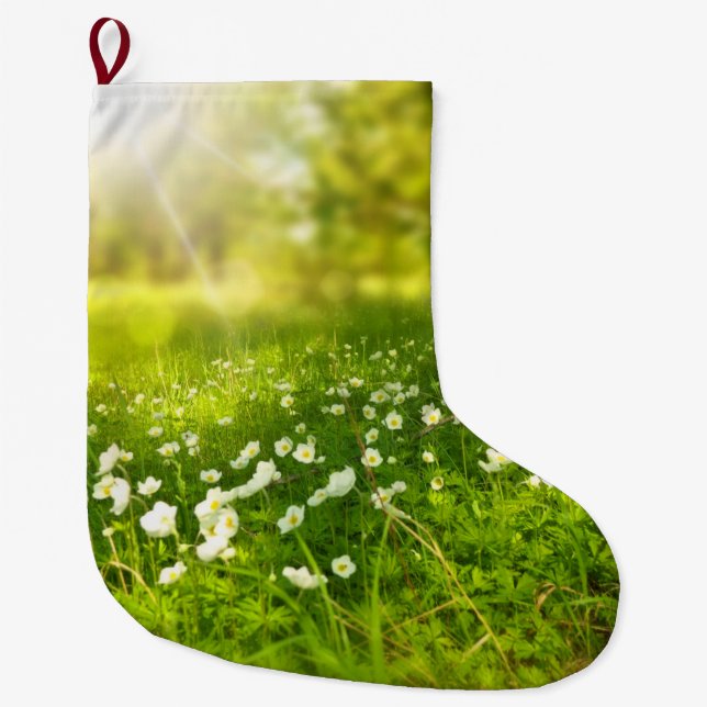 The Joys of Spring Large Christmas Stocking (Front)