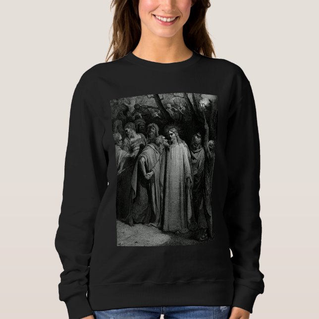 The Judas Kiss Gustave Dore Biblical Art Sweatshirt (Front)