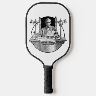 The Judge on the Bench Sketch Pickleball Paddle