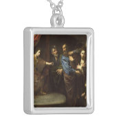 The Judgement of Daniel Silver Plated Necklace (Front Left)