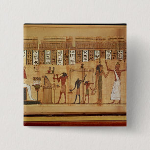 The Judgement of Osiris, detail 15 Cm Square Badge