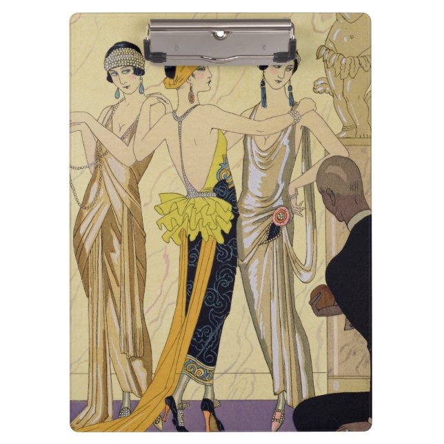 The Judgement of Paris, 1920-30 (pochoir print) Clipboard (Front)