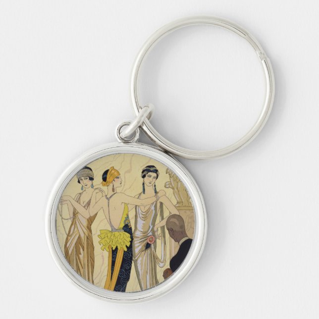 The Judgement of Paris, 1920-30 (pochoir print) Key Ring (Front)