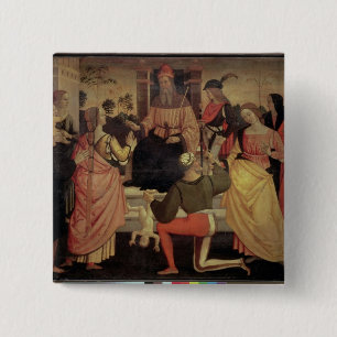 The Judgement of Solomon 15 Cm Square Badge