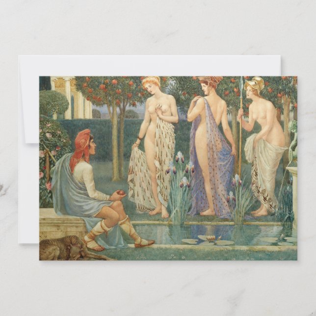 The Judgment of Paris | Walter Crane Card (Front)