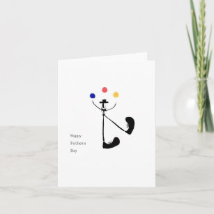The Juggler Fathers Day Card