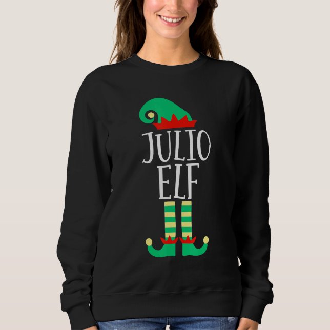 The Julio Elf Family Matching Christmas Pajamas Sweatshirt (Front)