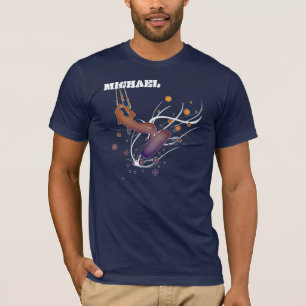 The jump. Kite surfing shirt with name