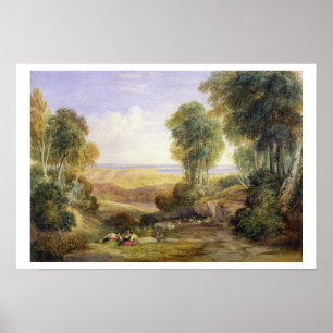 The Junction of the Severn and the Wye with Chepst Poster