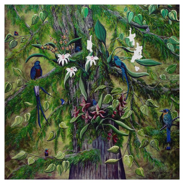 The Jungle of Guatemala fabric (Swatch)