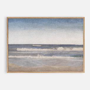 The Jutland seascape , oil vintage Poster