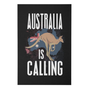 The Kangaroos In Australia Faux Canvas Print