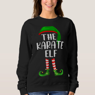 The Karate Elf Matching Family Christmas Sweatshirt