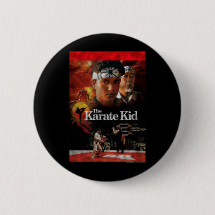 The Karate Kid Movie ster Distressed Vintage Movie 6 Cm Round Badge