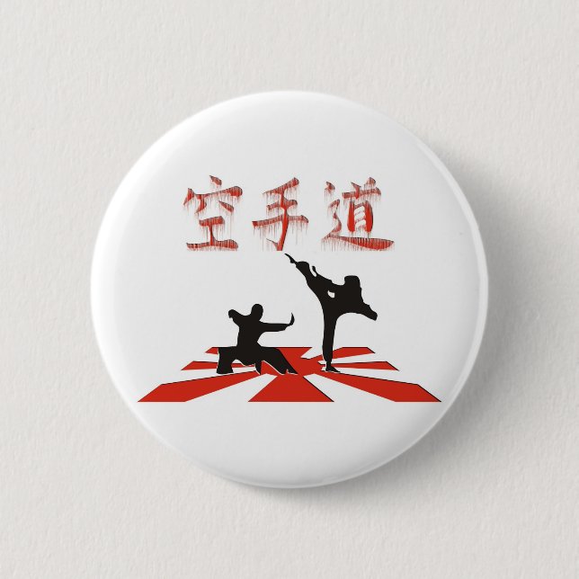 The Karate Perspective 6 Cm Round Badge (Front)