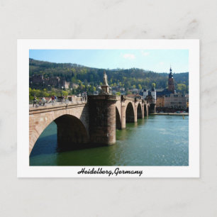 The Karl-Theodor Bridge Heidelberg Germany Postcard