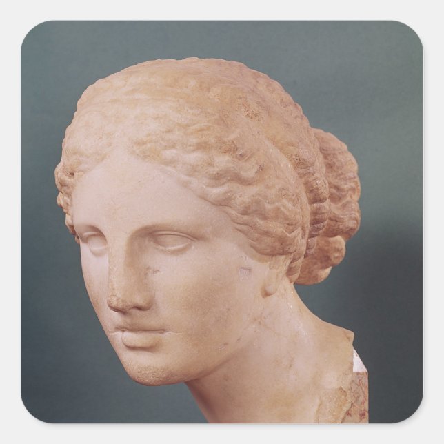 The Kauffmann Head, Head of Aphrodite Square Sticker (Front)