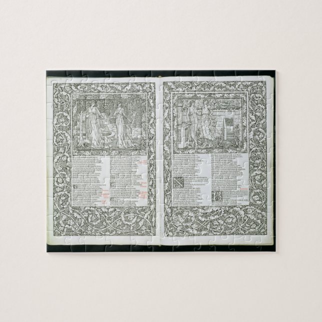 The 'Kelmscott Chaucer', published 1896 by the Kel Jigsaw Puzzle (Horizontal)
