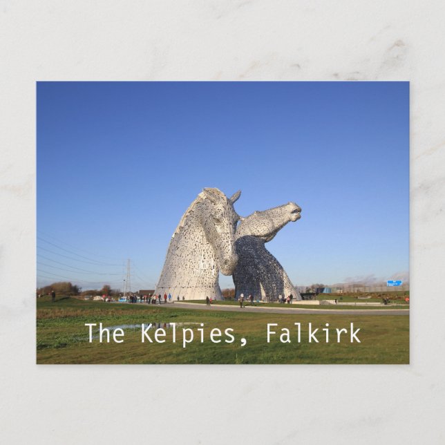 The Kelpies, Falkirk, postcard (Front)