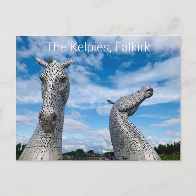 The Kelpies, Falkirk Postcard (Front)