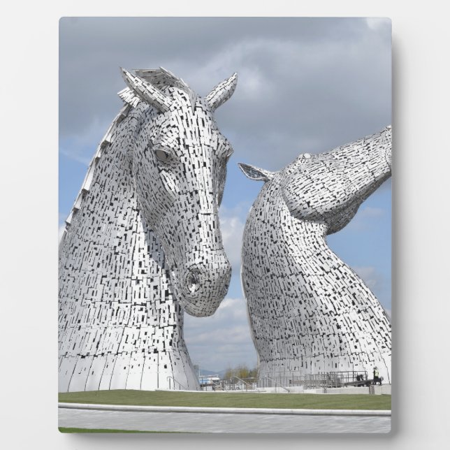 the Kelpies ,  Helix Park , Falkirk , Scotland Plaque (Front)