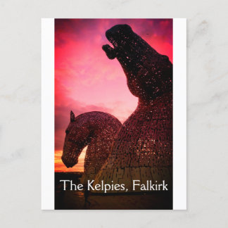 The Kelpies in Falkirk, Scotland postcard