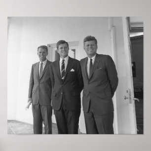 The Kennedy Brothers -- John, Robert, And Ted Poster