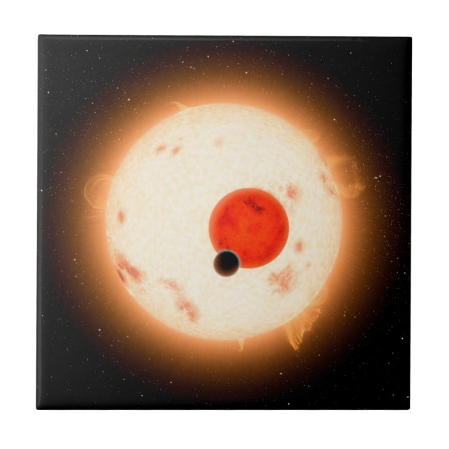 The Kepler-16 System. Ceramic Tile (Front)