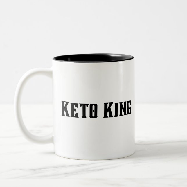 The Keto King Two-Tone Coffee Mug (Left)