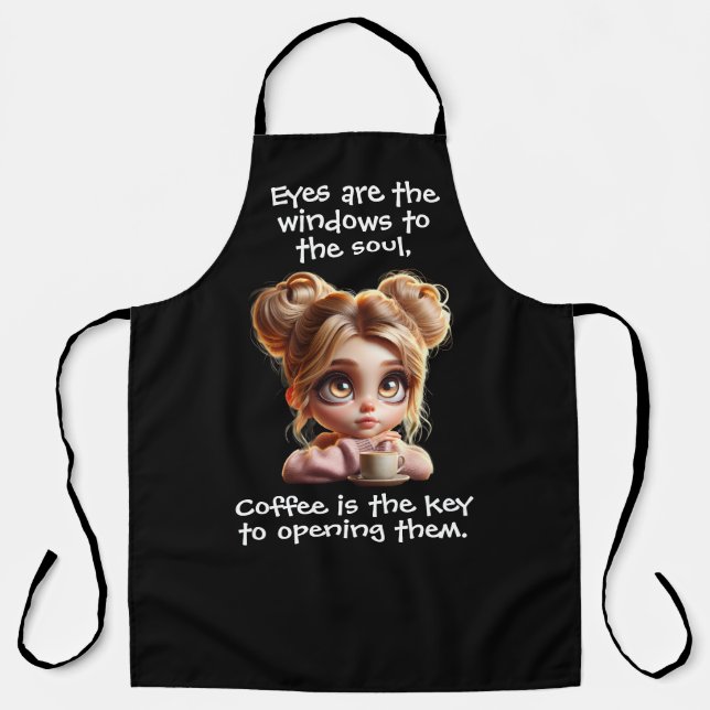The Key Is Coffee Apron (Front)