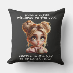 The Key Is Coffee Cushion