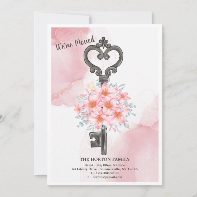 The Key Moving Announcement (Front)