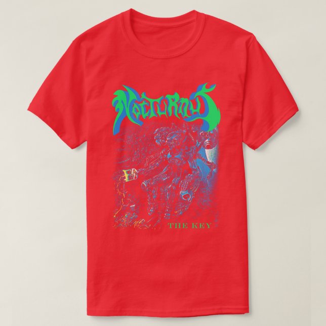 The Key Nocturnus Classic Old School Death Metal T-Shirt (Design Front)