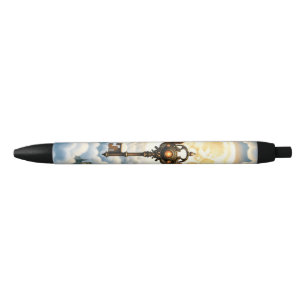 The Key of Eternity – Steampunk Wings Black Ink Pen