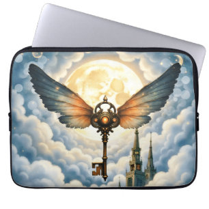 The Key of Eternity – Steampunk Wings Laptop Sleeve