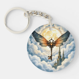 The Key of Eternity – Steampunk Wings Ring