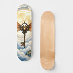 The Key of Eternity – Steampunk Wings Skateboard