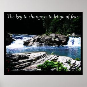 The Key to Change ~ Inspirational Nature Photo Poster