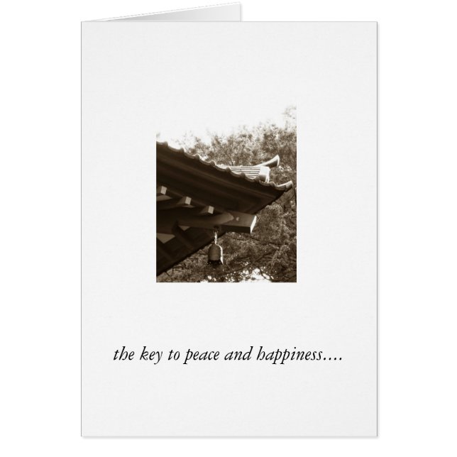 the key to peace and happiness... (Front)