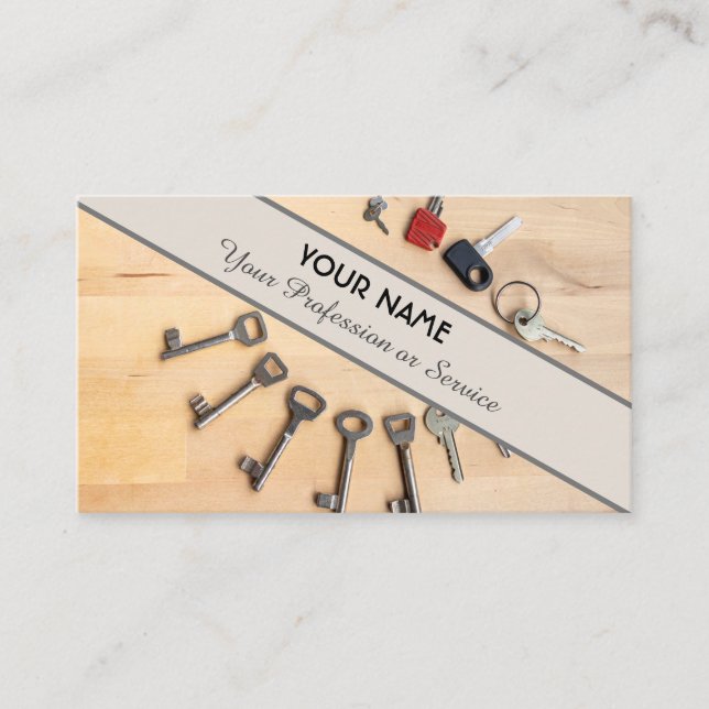 The key to your success - business card (Front)