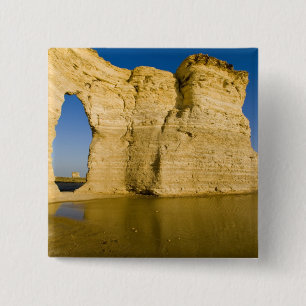 The Keyhole of the Monument Rocks aka Chalk 15 Cm Square Badge