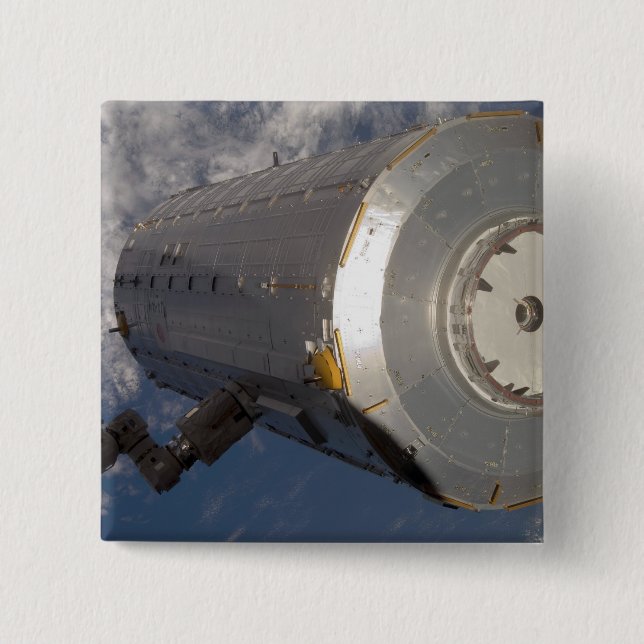 The Kibo Japanese Pressurised Module 3 15 Cm Square Badge (Front)