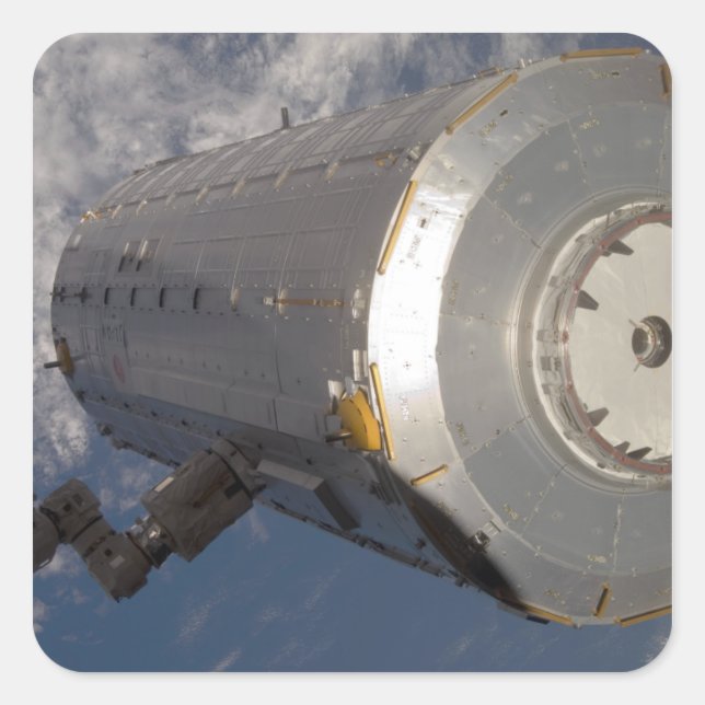 The Kibo Japanese Pressurised Module 3 Square Sticker (Front)