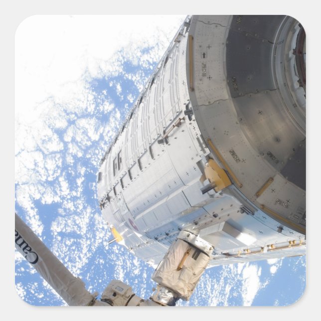 The Kibo Japanese Pressurised Module Square Sticker (Front)